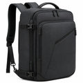Sac à dos de voyage multi-compartiments en tissu noir, 45 x 32 x 15 cm